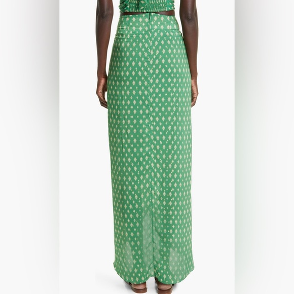NWOT Joanna Ortiz Merecumbe Print Faux Wrap Maxi Skirt Size 4 $970 - Picture 4 of 13